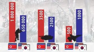 Porównanie potencjałów militarnych na Półwyspie Koreańskim