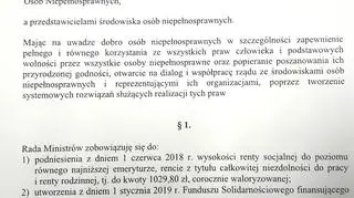 Porozumienie zaproponowane przez rząd 