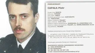 Porucznik Piotr Capała poszukiwany za szpiegostwo listem gończym