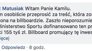 Poseł Grzegorz Matusiak odpowiada na wpis Kamila Glika