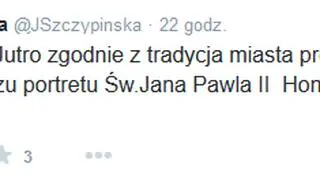 Posłanka apelowała o to, by portret papieża zawisł na ratuszu 