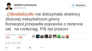 Posłanka PO zarzuca nieprawdę premier Szydło