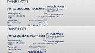 Posłowie za bilety w obie strony dla siebie i swoich zon zapłacili po niespełna 800 zł.