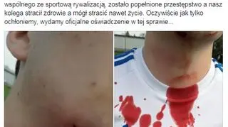 Post LKS Ciechów wrzucony na Facebooka