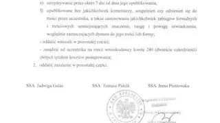 Postanowienie Sądu Apelacyjnego w Katowicach
