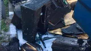 Pożar busa zespołu BOKKA