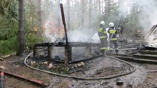 Pożar gasiło 9 zastępów straży pożarnej