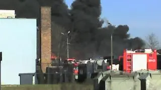 Pożar gasiło kilkanaście zastępów straży pożarnej (fot. Maciek)