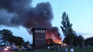 Pożar na terenie Brzezinki (fot. internauta Maciej)