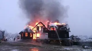 Pożar restauracji w Egiertowie 