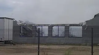 Pożar w zakładzie produkcj mebli