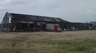 Pożar w zakładzie produkcj mebli