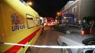 Pożar wybuchł około godziny 20. Strażacy walczyli z nim ponad dwie godziny/EPA/PAP