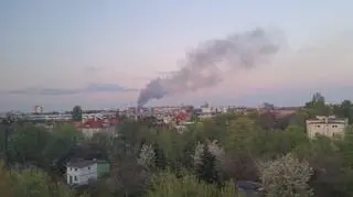 Pożar wybuchł w Poznaniu