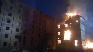 Pożar zabytkowych młynów