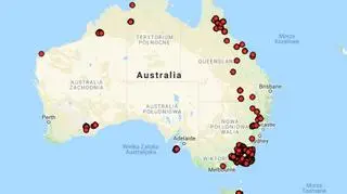 Pożary w Australii w ciągu ostatnich dni 