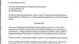 Pozew Dominika Jafra