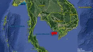 Prawdopodobne miejsce katastrofy samolotu