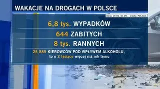 Prawie 26 tysięcy kierowców pod wpływem alkoholu przyłapanych na drogach w czasie tegorocznych wakacji