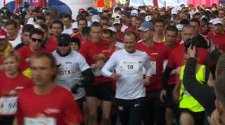 Premier Donald Tusk w Biegu Niepodległości