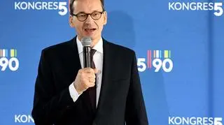 Premier Mateusz Morawiecki w drugim dniu Kongresu 590 w Jasionce