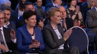 Premier poświęciła w wystąpieniu dużo uwagi Hannie Gronkiewicz-Waltz i Hannie Zdanowskiej