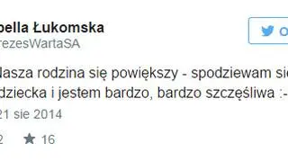 Prezes z dumą oznajmiła o kolejnej ciąży