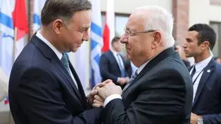 Prezydenci Polski i Izraela spotkali się w Oświęcimiu