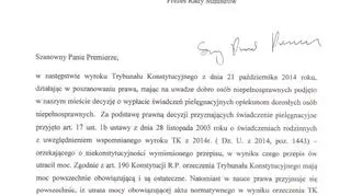 Prezydent Sopotu napisał do premiera ws. świadczeń dla opiekunów niepełnosprawnych