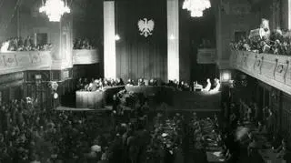 Proces Arthura Greisera przed Najwyższym Trybunałem Narodowym w Auli Uniwersyteckiej