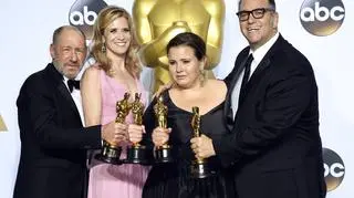 Producenci filmu "Spotlight" ze statuetkami Oscarów za najlepszy film