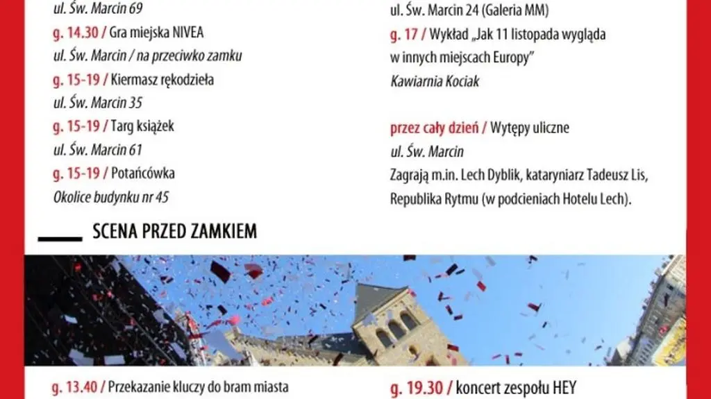 Program Imienin Ulicy