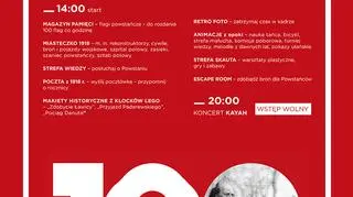 Program rocznicowego pikniku