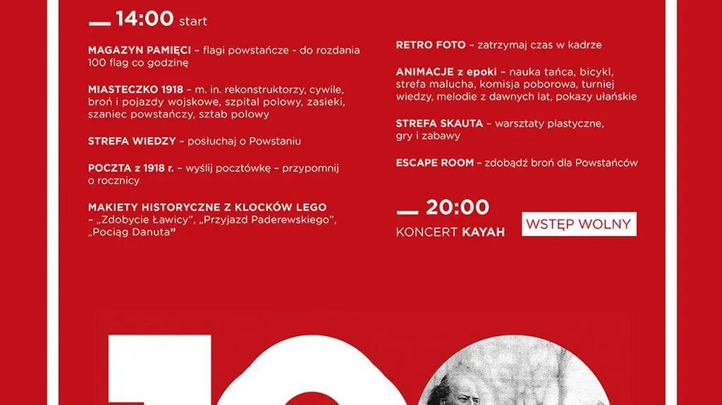 Program rocznicowego pikniku