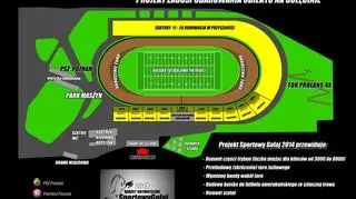 Projekt obejmuje zarówno sam stadion, jak i tereny przyległe