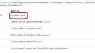 Projekt pojawił się na stronach rządowych, gdy już było po trzech czytaniach w Sejmie