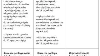 Projekty dotyczące aborcji