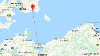 Prom płynął ze Szczecina do Ystad