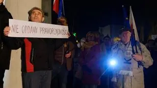 Protest przed Sądem Okręgowym w Katowicach