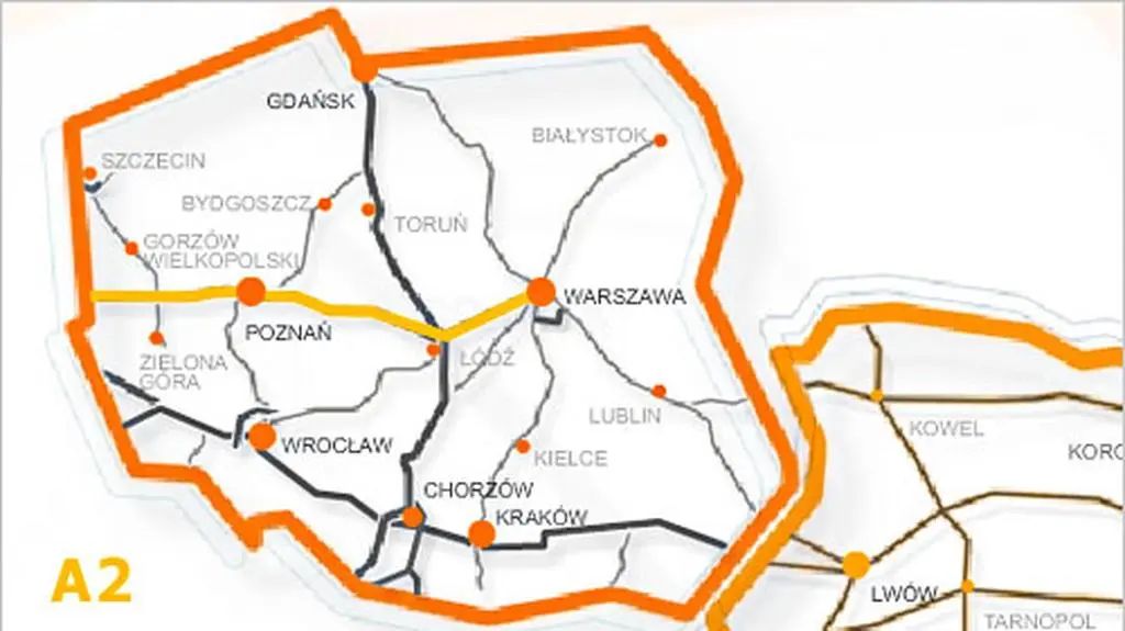 Przebieg autostrady A2