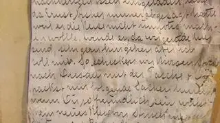Przedwojenny list żony właściciela zamku na kilkadziesiąt lat trafił do skrytki