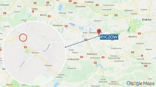 Przejazd kolejowy na ulicy Starowiejskiej w Ryczowie (Małopolskie) 