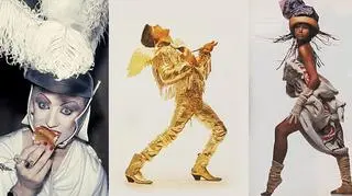 Przesada, teatralność, kicz - to cechy charakterystyczne mody Londynu lat 80., której fanem był m.in. Boy George (po lewej)