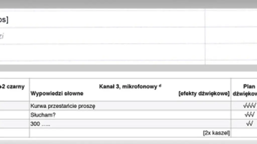 "Przestańcie proszę"