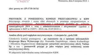 Przetarg został ogłoszony 25 lipca 