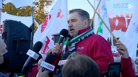 Przewodniczący Solidarności Piotr Duda