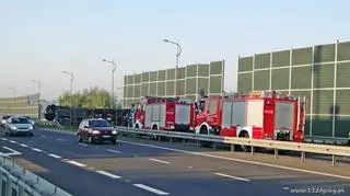 Przewróciła się laweta