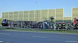 Przewróciła się laweta