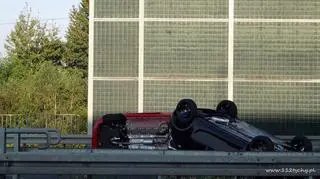 Przewróciła się laweta