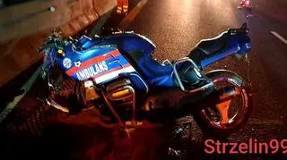 Przód motocykla został zmiażdżony